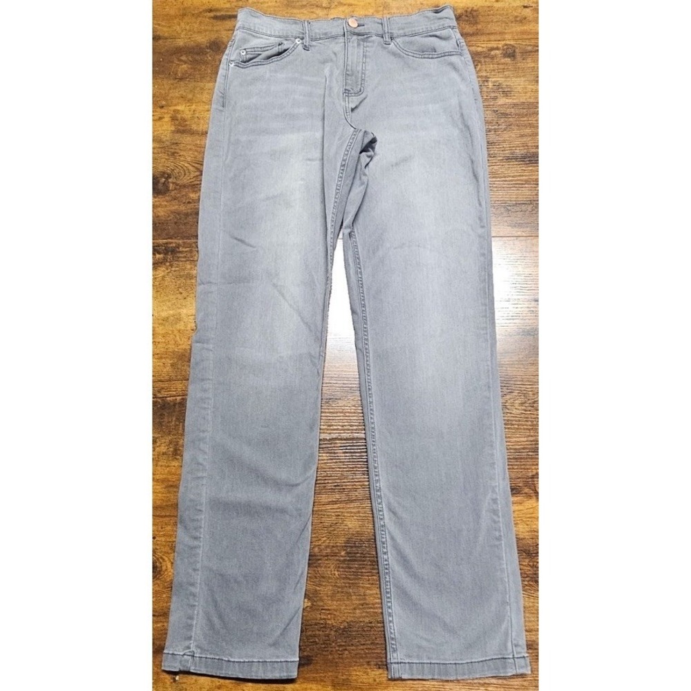 Mugsy Beans Casual Jeans Slim Fit Stretch Denim 32x33 Men's Grey Pants Cotton